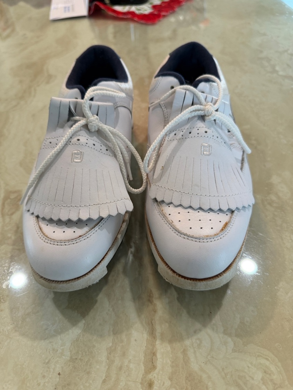 FootJoy White and Navy Men's Golf Sneakers